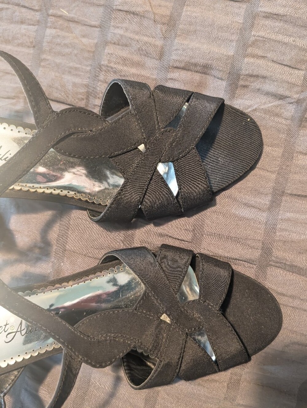Women’s Black Strappy Dress Sandals